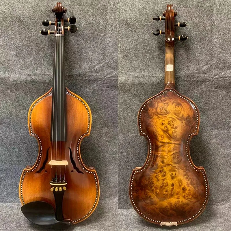 Baroque style SONG master bird's eye maple wood 4/4 violin,inlay nice shell,mellow and elegant sound #15045