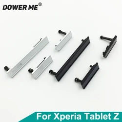 Aocarmo Charging Port USB Cover+Micro SD Port Slot +Earphone Jack Dust Plug for Sony Xperia Tablet Z