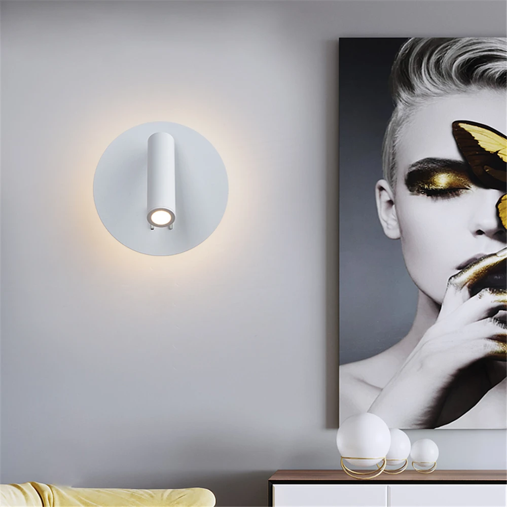 Turnable Wall Lamp With Switch Reading Lamp Bedroom Living Room Wall Lamp Desk Lamp Lighting Fixture view 6