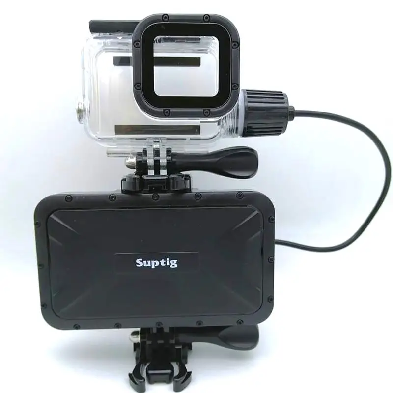 Suptig 7800mAh Waterproof Power Bank Battery Charger Waterproof Case For GoPro Hero 12110/9/8/7/5/4/3 Action Camera Charging Box