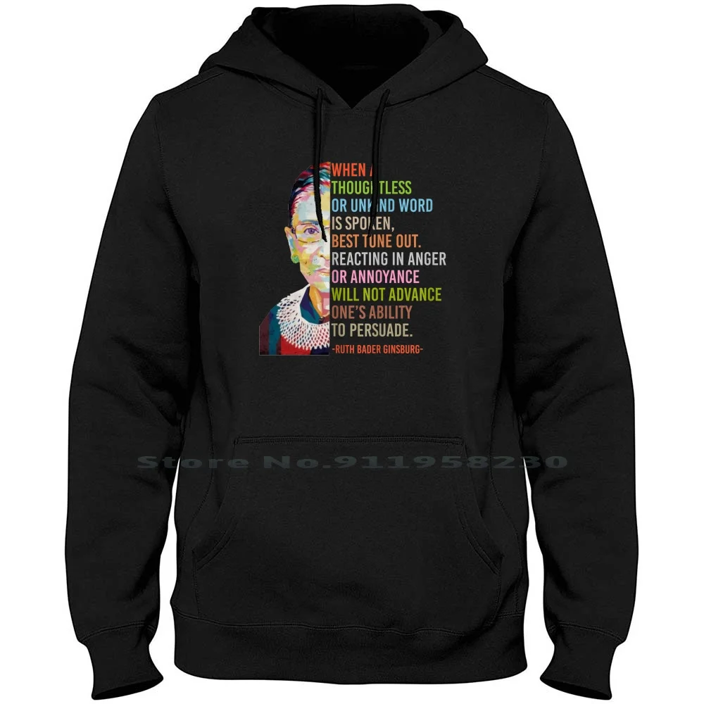 Notorious Rbg Feminist Ruth Bader Ginsburg Political Hoodie Sweater Big Size Cotton Political Mini Rut Pol Ade Lit Bad Us To St