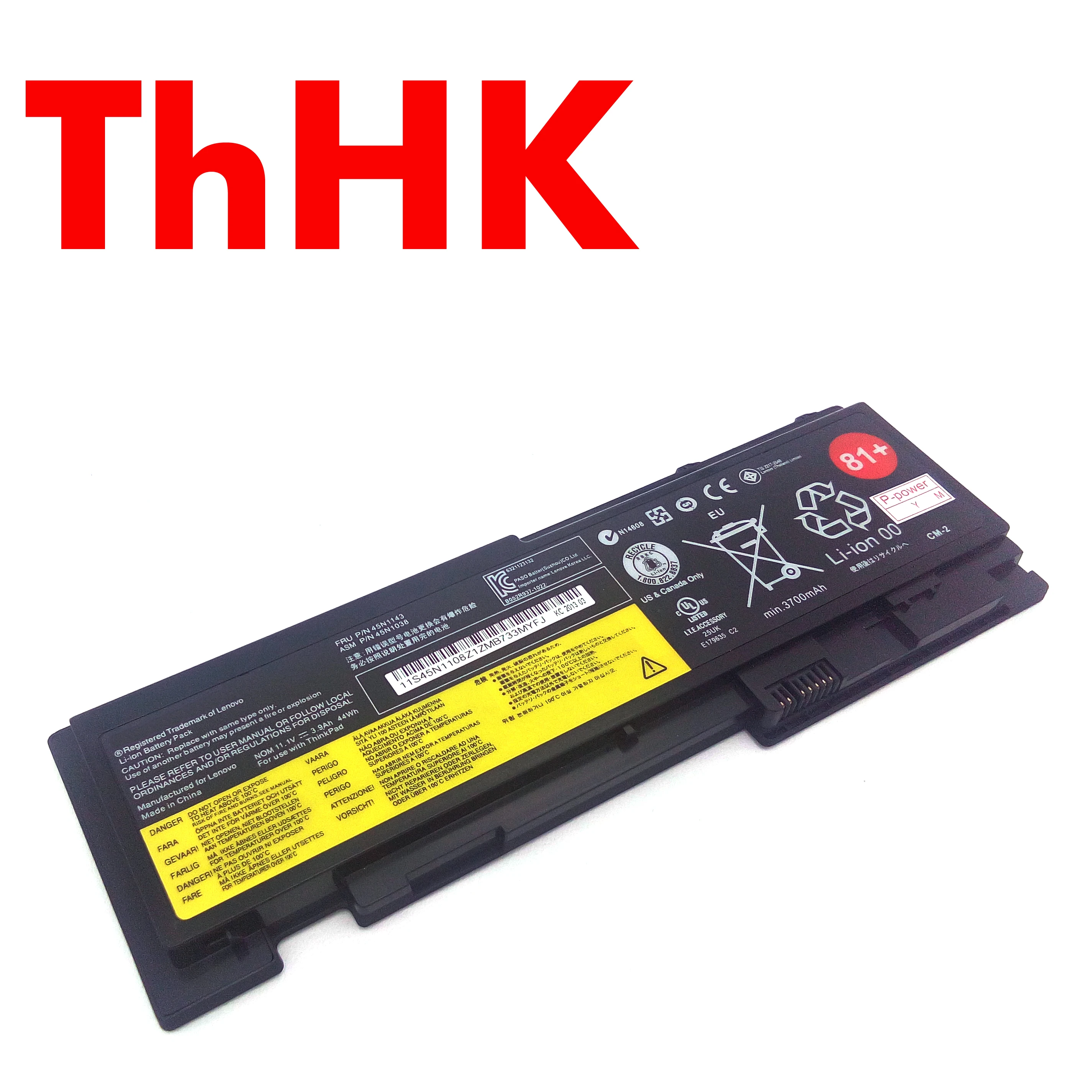 Оригинальный аккумулятор для ноутбука 44 Втч 45N1039 45N1037 45N1036 42T4846 42T4847 для Lenovo ThinkPad T430S T430SI T420S T420SI