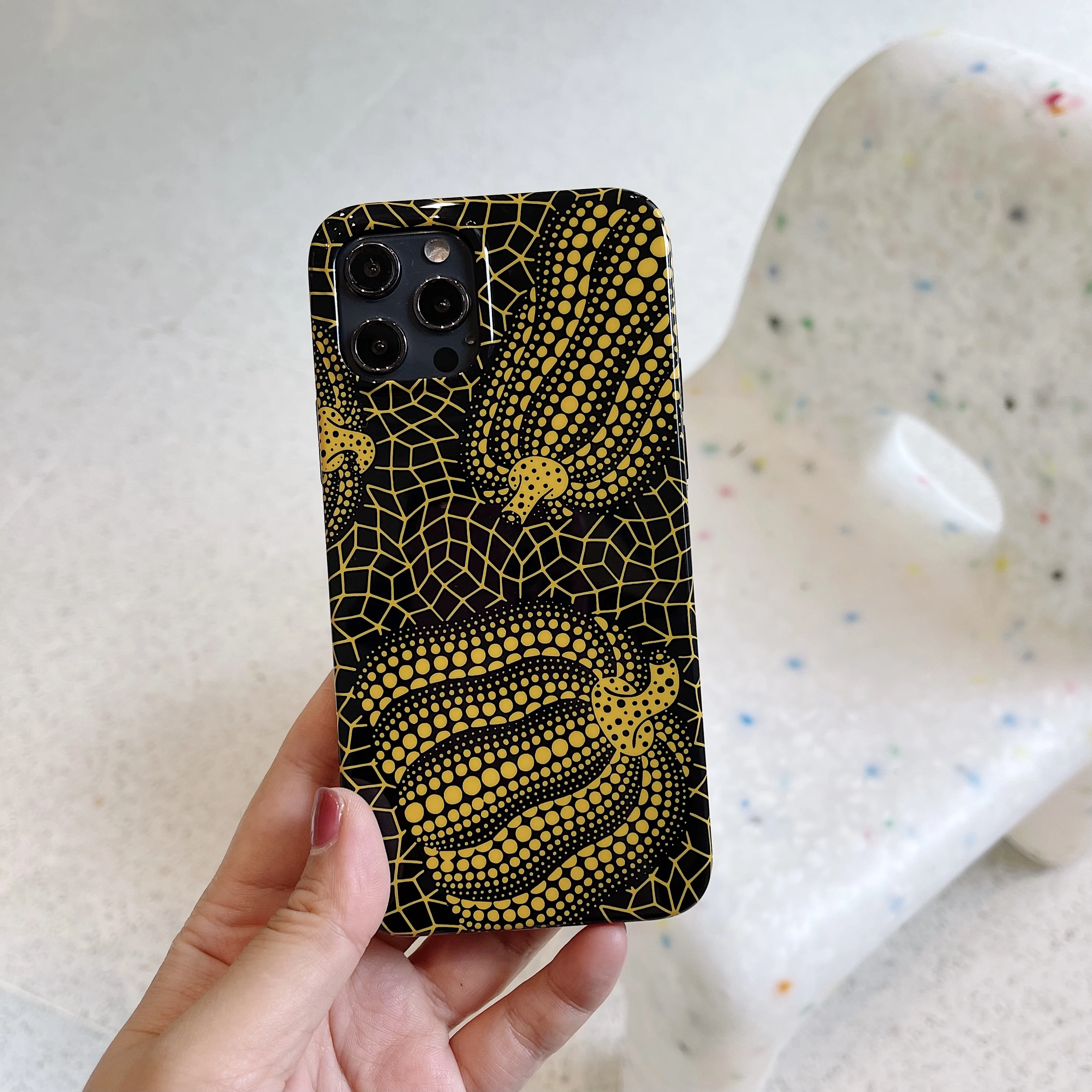 Yayoi Kusama Pumpkin Art Phone Case iphone 13/12 14Promax