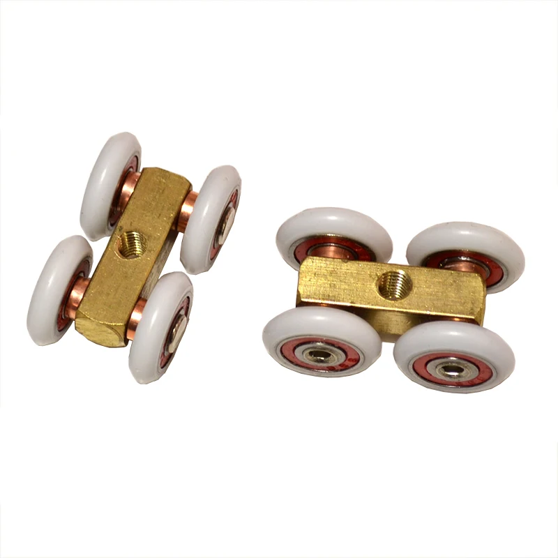 

Sliding Glass Door Muted Pulley Shower Room Roller Bathroom Hanging Rack Nylon Wheel Hardware