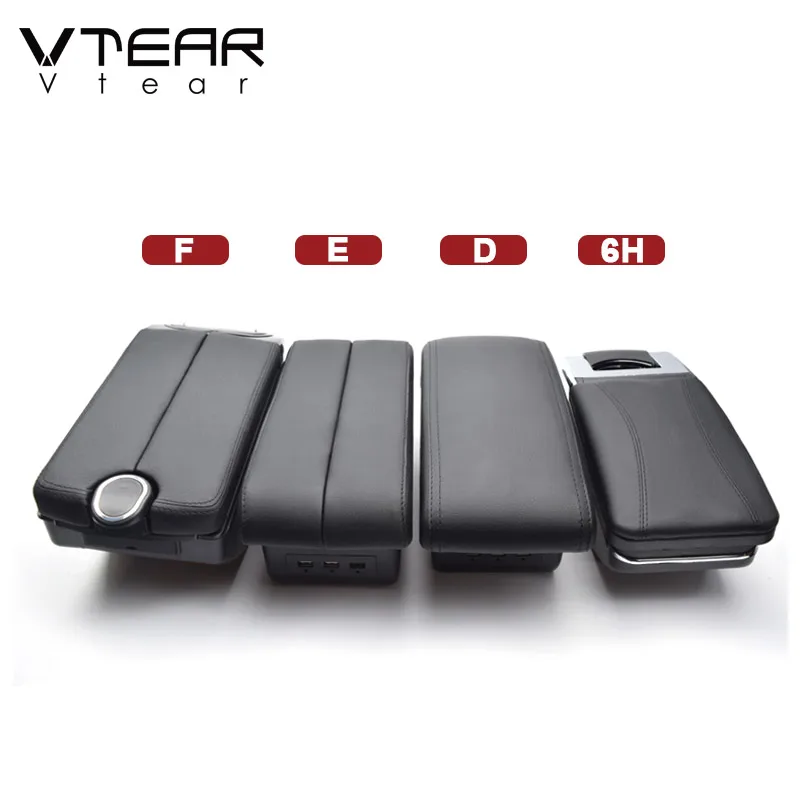 Vtear Armrest Center Storage Box Container Organizer Car-Styling Decoration Interior Accessories For Hyundai Accent Solaris 1 2