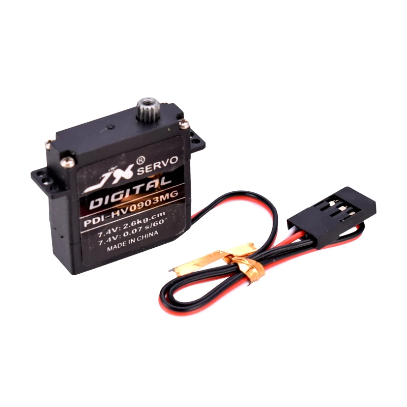 High Quality JX Servo PDI-HV0903MG 2.6kg Metal Gear Digital Flat Wing Servo Plastic Case for RC Glider