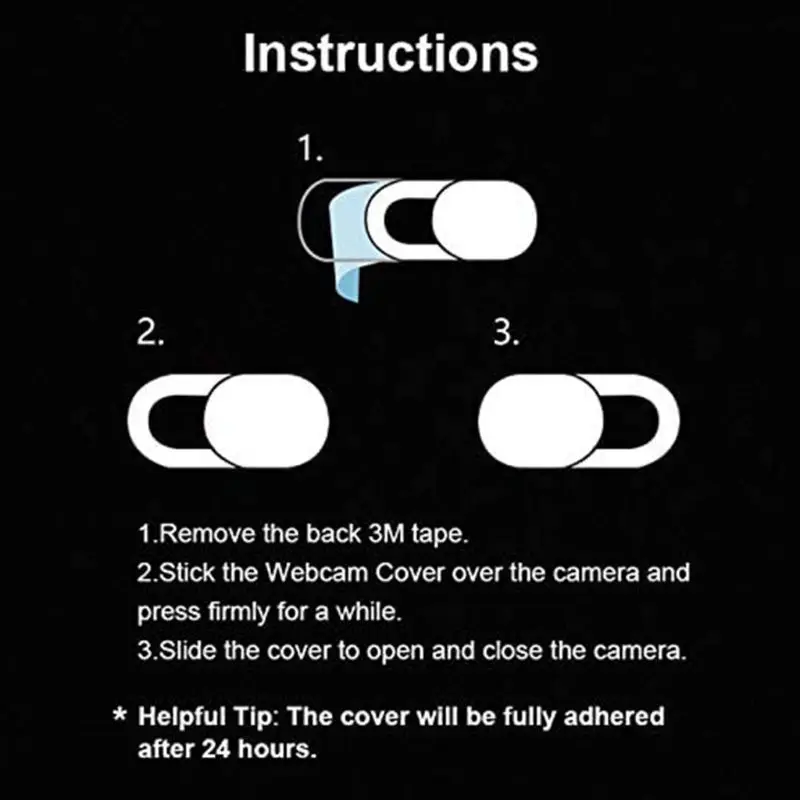 3Pcs Camera Cover Slide Webcam Uitgebreide Compatibiliteit Bescherm Uw Online Privacy Mini Size Ultra Dunne Voor Laptop Pc