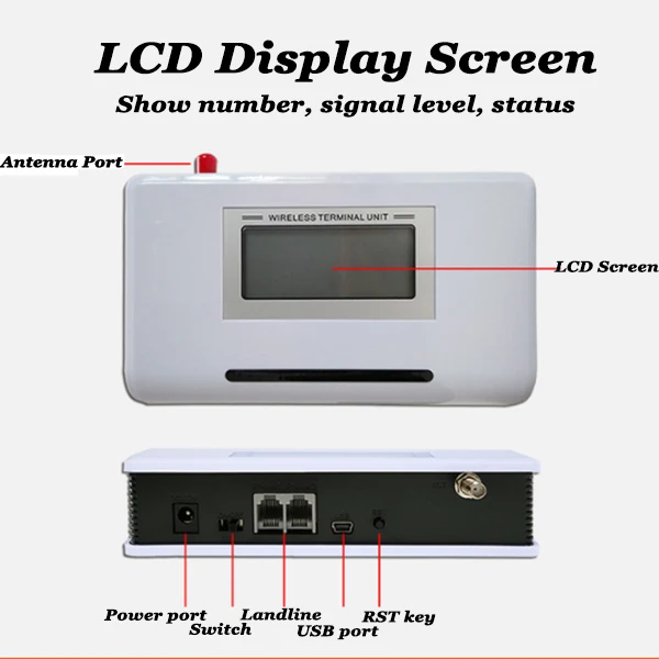 Battery included Fixed Wireless Modem 2G GSM OR 3G OR 4G LTE Use with Desktop phone Landline Phone