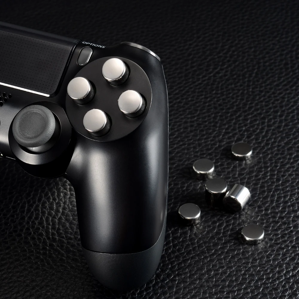 スーパレート磁気金属弾丸ボタンPS4コントローラー用の調整可能なアクションボタン交換部品すべてのモデル (20 in 1)