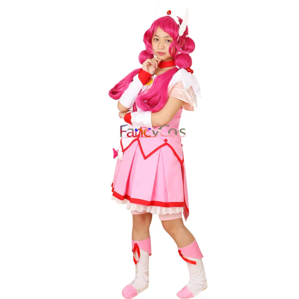 Halloween Smile PreCure! Glitter Force Glitter Lucky Cure Happy Dress Wig Cosplay Costume Adult & Kids Halloween Costumes