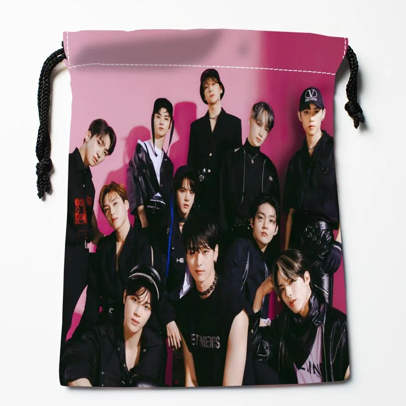 

Сумки на шнурке Boyz KPOP на заказ, подарочные пакеты с принтом, 18x22 см, дорожная сумка для хранения одежды, сумка для макияжа 0622