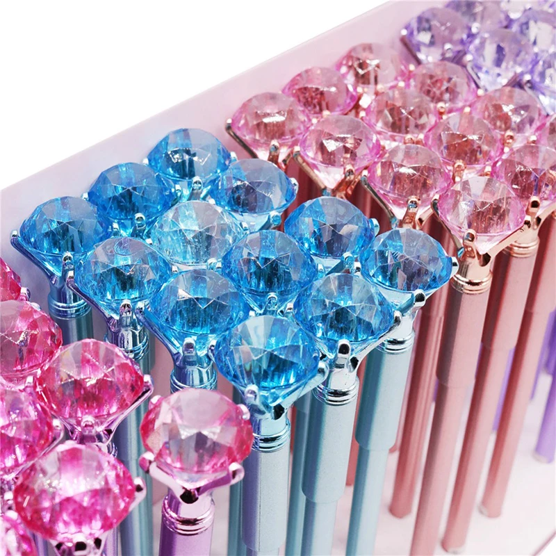 48 Pcs 0.5mm Crystal Gel Pen Student School Office Liquid-Ink Writing Pen Smooth Writing Gift Pen