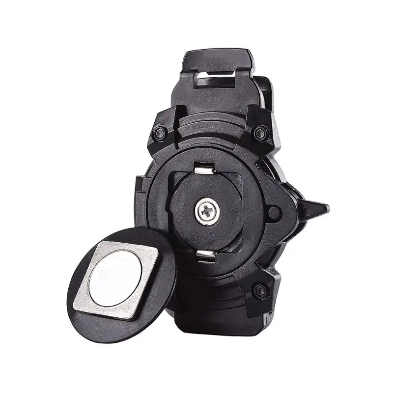 Universal Magnet Waist Clip Vertical Phone Holder Anti-skid Buckle Lock Waist Belt Clamp for iPhone Samsung Xiaomi Kit