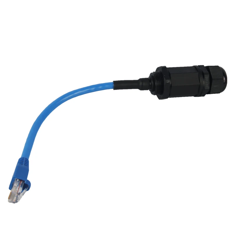 M20 M22 Waterproof RJ45 Connector with LAN Wire IP68 Ethernet Waterproof Retardant Terminal Connector Quickly Connected Cable