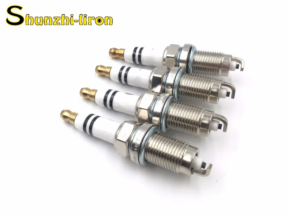 

4pcs 101905601B Nickel Alloy Spark Plugs For polo 1.4 2008 BUD Engine