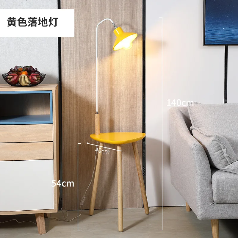 Imagem -06 - Nordic Creative Storage Tripod Floor Lamp Led Eye Protection Sala de Estar Jantar Quarto Hotel Convidado Home Fixtures