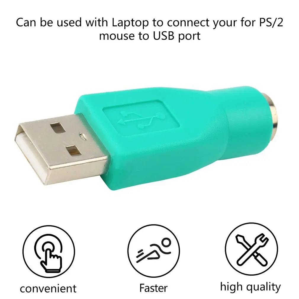 USB Male To untuk PS/2 Female Adapter Converter Usb Connector Untuk PC To For Sony Ps2 Keyboard Mouse