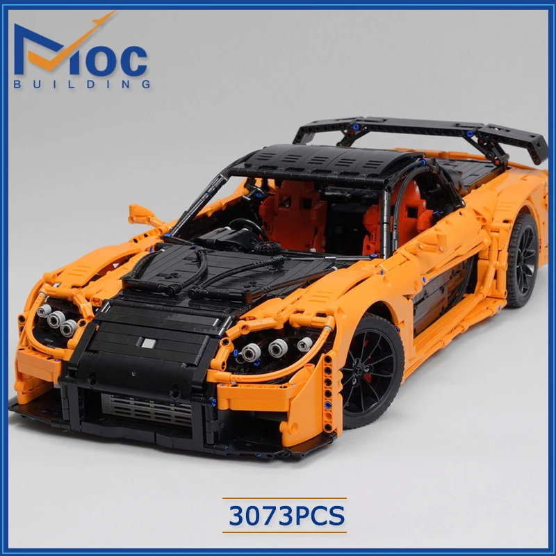 Drift Car Engine Assembly Block Puzzle Kids MOC Han Mazda RX-7 VeilSide Fortune Block Set (1: 8)