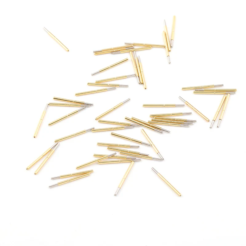 100 Probe Uji P75-Q1 Diameter 1.3Mm Besi Pogo Spring Home Electronic Test Spring Probe Springs
