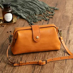 MAHEU 2020 Newest Designer Woman Bags Handmade Genuine Leather Ladies Shoulder Bag Crossbody Female Bags Soft Skin doctor bag