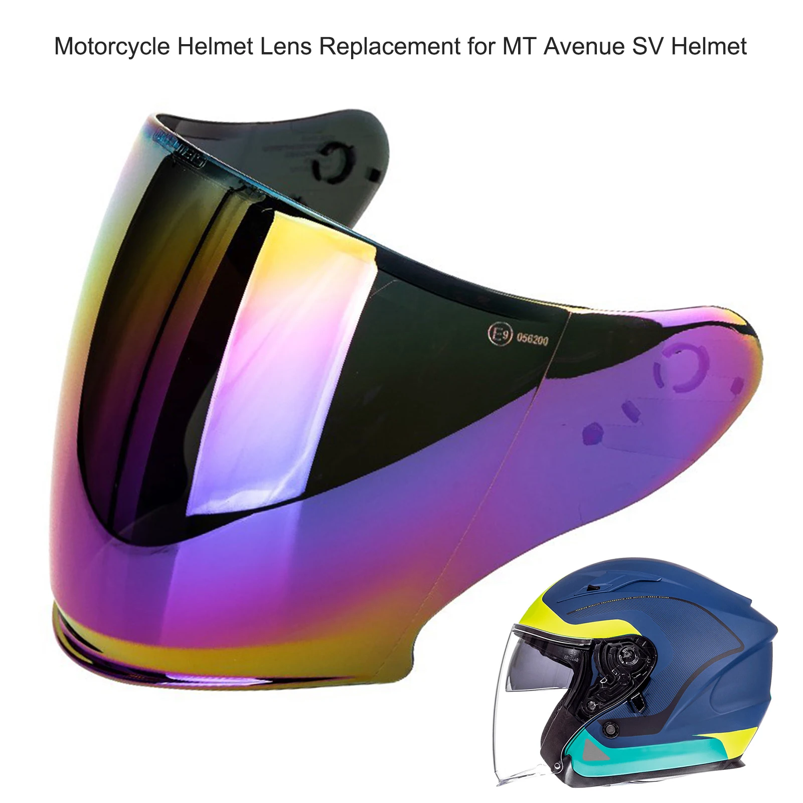 Motorcycle Helmet Wind Shield Lens Visor Cambered Surface Motor Helmet Accessories for MT Avenue SV Helmet Five Colors