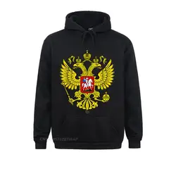 Russian Double Headed Eagle National Emblem Russia Gift Hoodies Funky Outdoor Long Sleeve Youth Sweatshirts Printed On Hoods