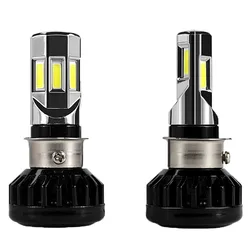 電動自転車用LEDヘッドライト電球,360度,6 cob,m02e,h4,hs1,ba20d,p15d,h6,3500lm,35w,6500k,12v