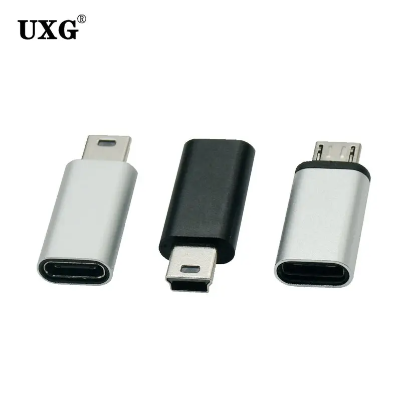 USB C to Mini USB Adapter Type C Female to Mini Micro 5pin USB Male Connector for GoPro MP3 Players Dash Cam Digital Camera GPS