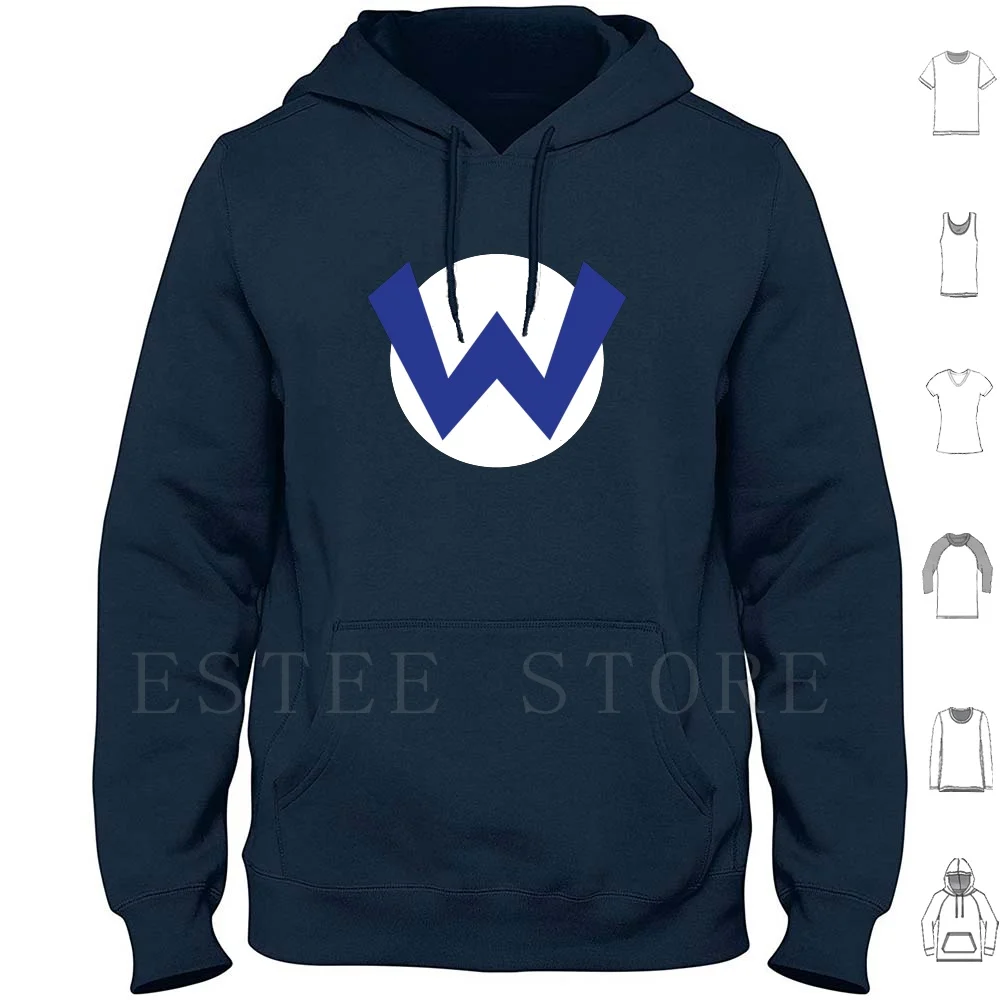 

Original Wario Emblem Hoodie Long Sleeve Wario Super Wario Land Warioware Video Games Gaming Nerd Geek Luigi Toad Bowser