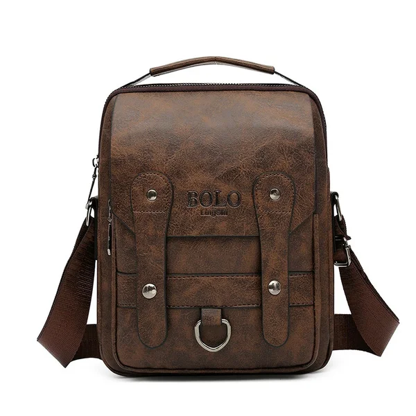 

Men Business Vintage Soft PU Single Shoulder Messenger Bag for Work High Quality