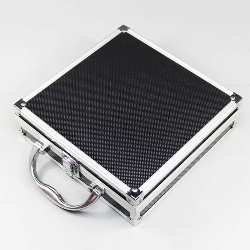 Portable Aluminum Alloy Tool Box Practical Storage Travel Carry for Case with Lining Sponge Inside Impact Resistant