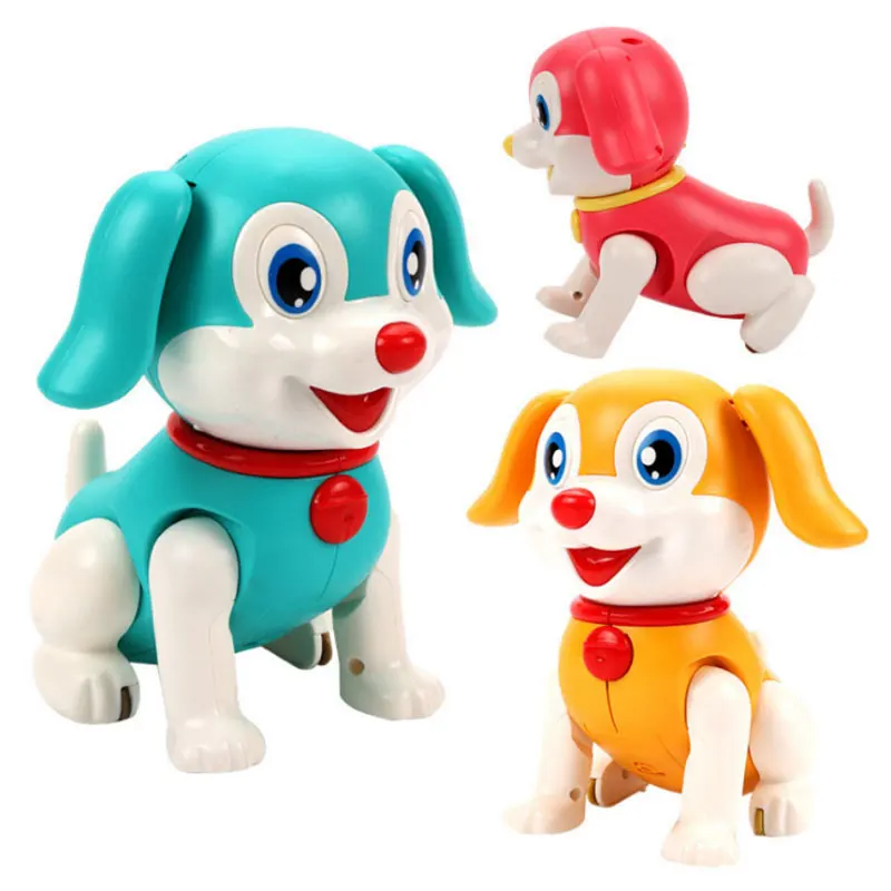 

Robot Dog Barking Walking Electronic Puppy Sing Song Jumping Music Electric Animal With LED Shake Ears Funny Toys For Kids Gift