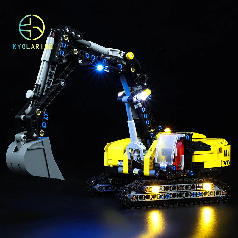 Kyglaring Led Lighting Set DIY Toys for 42121 Technic Heavy Duty Excavator Blocks Building