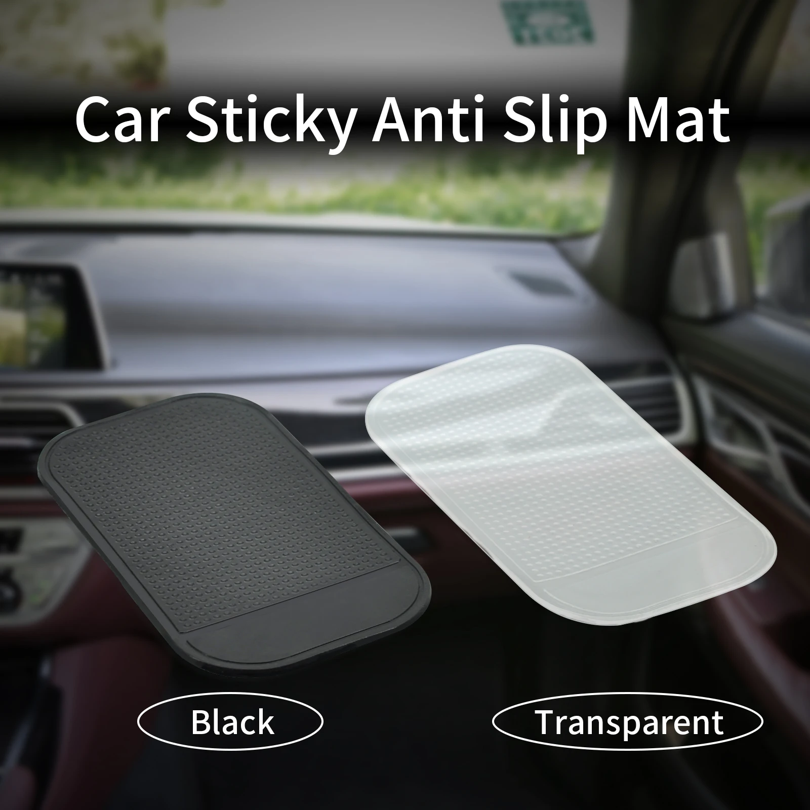 

Car Anti Slip Sticky Mat Small Non-slip Pad Silica Gel Magic Mat Dashboard Moible Phone Holder Automobiles Interior Accessories