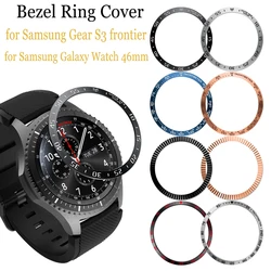 Anello in lega con castone in lega per Samsung Gear S3 frontier Anti Scratch Cover protettiva per anello in metallo per Samsung Galaxy Watch 46mm