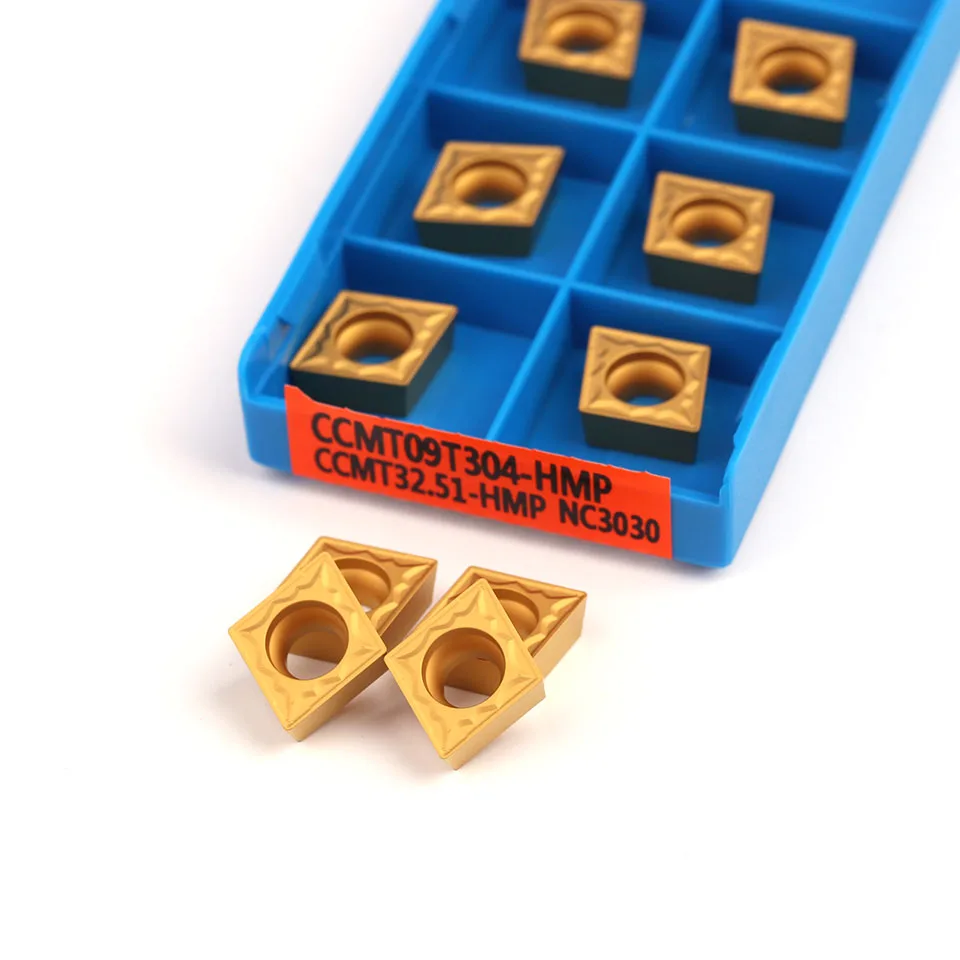 선반 터닝 공구의 오리지널 텅스텐 카바이드 인서트, CCMT09T304 HMP NC3020 PC9030 NC3030 NC3120 10 개