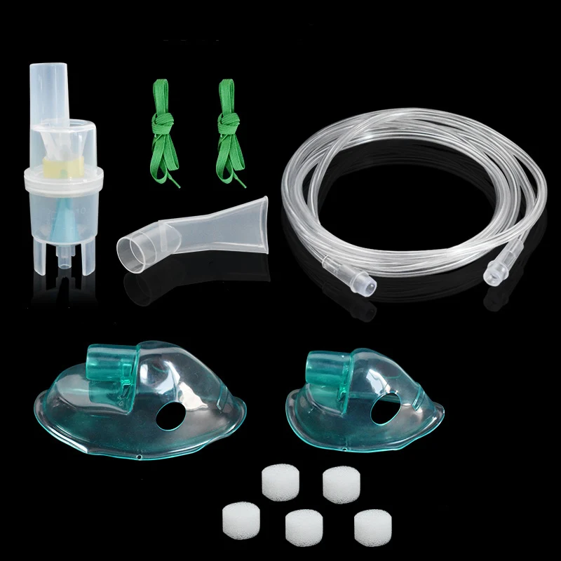 Inhaler Set Soft Tube Inhaler Catheter Nebulizer Cup Adult Kid Mask Filters Family Home Air Compressor Atomization Accessories