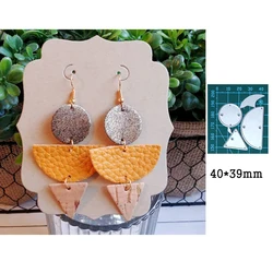 3Layers Hangle Dangle Earring Metal Cutting Dies 2021 New Cut Die Scrapbook Paper Craft Knife Mould Blade Punch Stencils