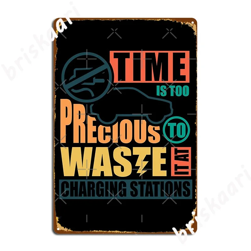 Anti Electric Car Charging Stations Metal Sign Club Party Customize Kitchen Painting Décor Tin sign Posters