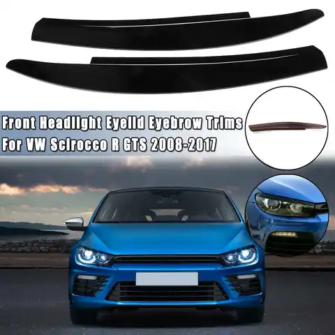 Headlight Eyelid Eyebrow Trim for VW Scirocco