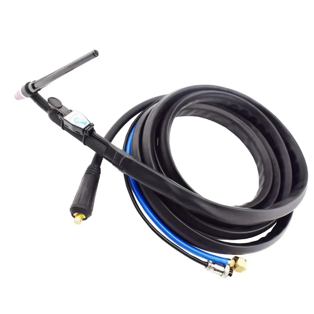 125Amps 4 Meters Flexible Air Cooled TIG Welding Machine Torch WP 9F Gas Electricity Seperated Leather Cover