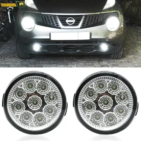 Luces antiniebla LED blancas, conjunto de lámpara para Infiniti QX50, QX70, G37, Q60, G25, M56, M37, Nissan Murano, x-trail, T31, E11, Juke