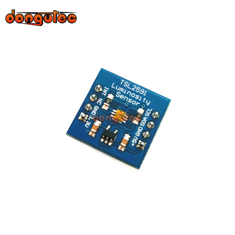 TSL2591 High Dynamic Range Digital Light Sensor Module IIC I2C TSL25911FN Light Sensor Breakout Board 3.3V 5V for Raspberry Pi