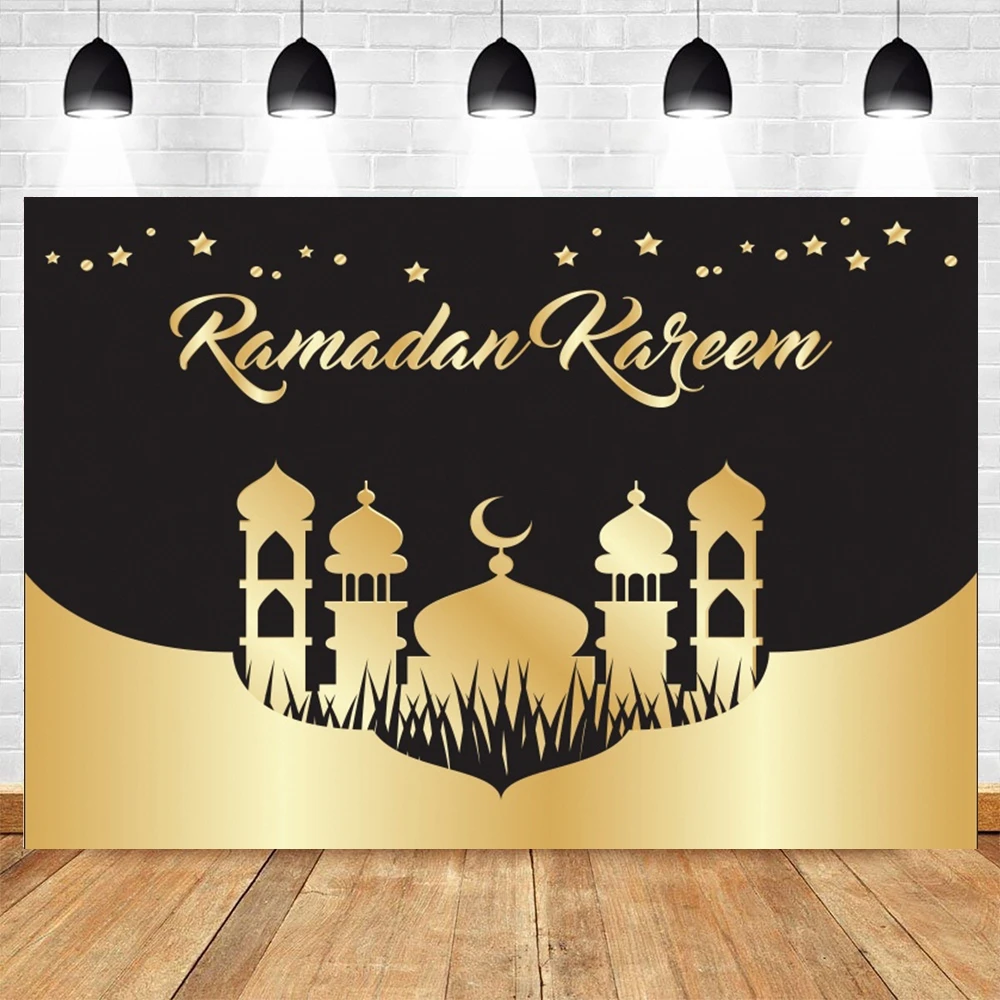 

Yeele Eid Mubarak Ramadan Party Star Moon Background Photography Muslim Building Church Islam Backdrop Photocall Photo Studio