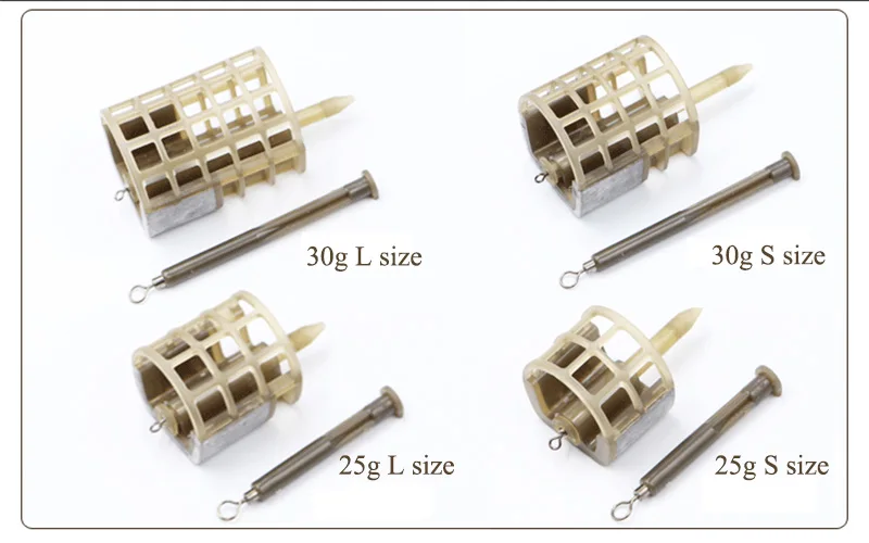 25g 30g Bait Cage Carp Fishing Bait Feeder Lure Holder Trap Fishing Cage Basket Fishing Cage Basket Feeder Fishing кормушка для view 4