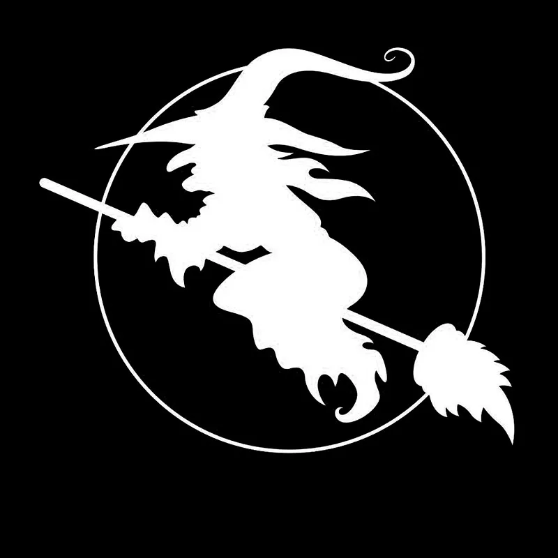 Broomstick Fashion Black/Silver Decal Vinyl PVC Car-styling Car Sticker Decal JDM Car Sticker DIY Car Styling Auto Accessories