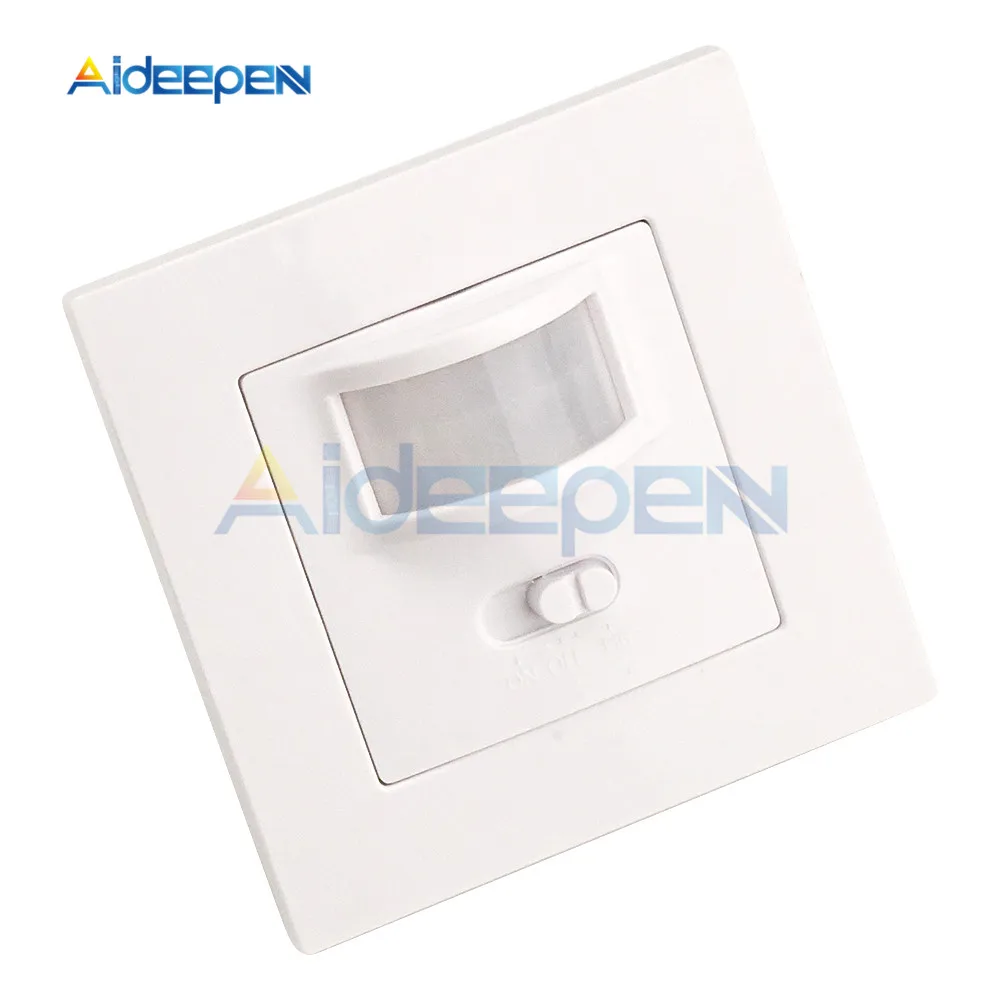 AC 110V-220V LED PIR Infrarot-Detektor IR Infrarot-Bewegungssensor-Schalter Ein/Aus Wandschalter mit Einstellbarer Zeitverzögerung für Zuhause – Detail 14
