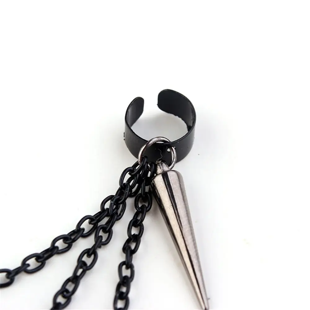 1 pair Dangle Vintage Gothic Ear Hook Hip Hop Rock Punk Earrings Ear Stud Rivet Ear Clip