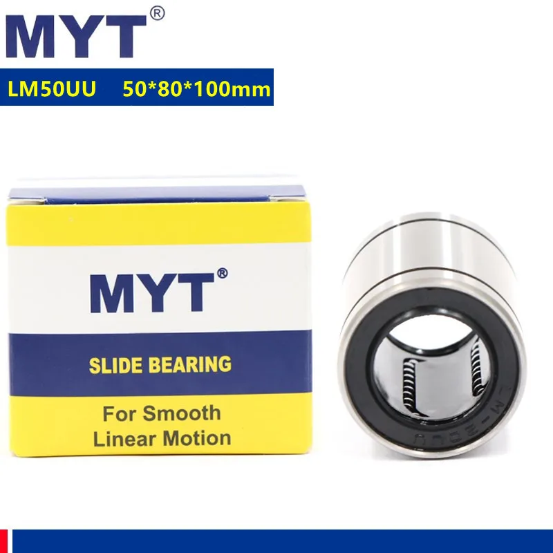 

1pcs MYT high precision LM50UU 50*80*100mm Linear Bushing 50mm CNC Linear Bearings LM50 3d printer parts