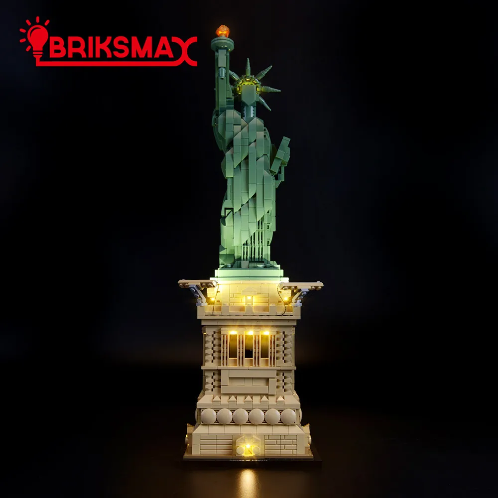 BriksMax Led Light Up Kit for 21042 Statue of Liberty Building Blocks Set (NOT Include the Model) Toys for Children